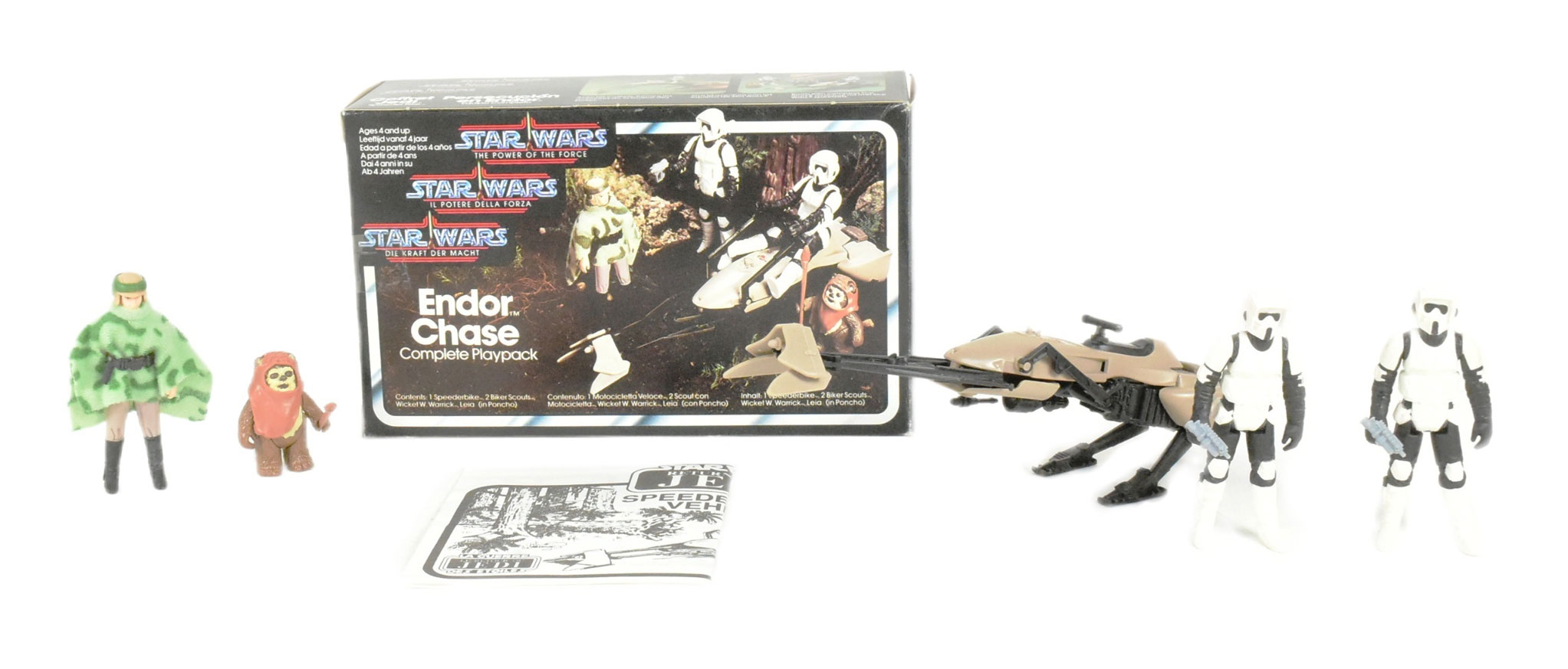 Star Wars Vintage Action Figures Endor Chase Complete Playpack