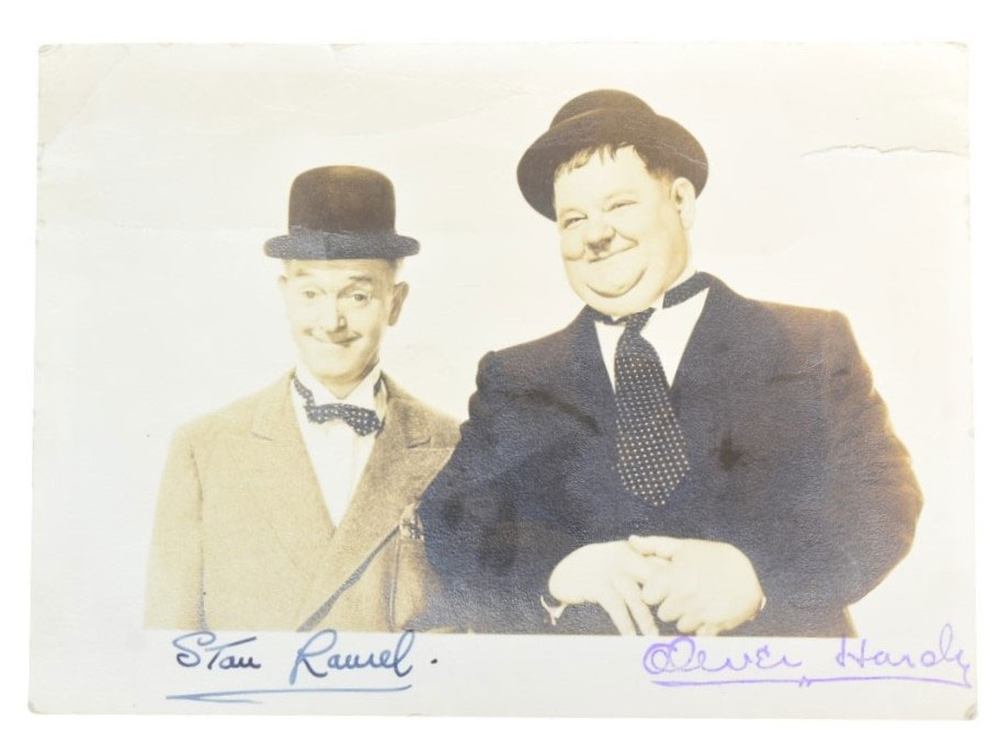 laurel hardy autograph