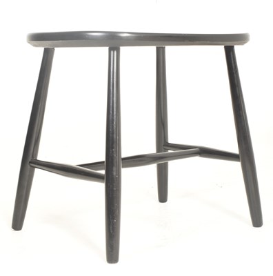 Lot 527 - HAGAFORS - MID CENTURY SWEDISH DESIGN BLACK STOOL
