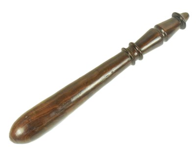 Lot 271 - 20TH CENTURY WOODEN TRUNCHEON