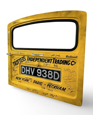 Lot 30 - ONLY FOOLS & HORSES - DAVID JASON + CAST SIGNED VAN DOOR