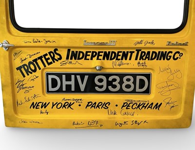 Lot 30 - ONLY FOOLS & HORSES - DAVID JASON + CAST SIGNED VAN DOOR