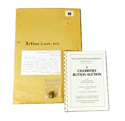 Lot 174 - DAD'S ARMY - ARTHUR LOWE - ORIGINAL WARTIME UNIFORM BUTTON
