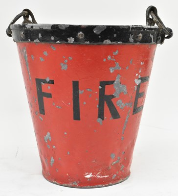 Lot 206 - PRIVATE COLLECTION OF DERREN BROWN - EARLY 20TH CENTURY METAL FIRE BUCKET