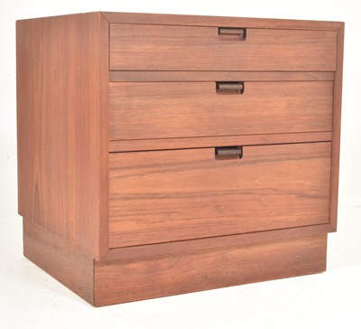 Lot 502 - DANISH MODERN DESIGN MID CENTURY TEAK BEDSIDE CHEST OF DRAWERS
