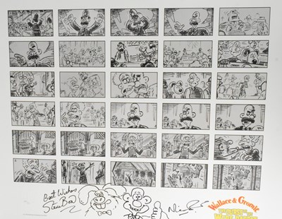 Lot 92 - WALLACE & GROMIT CURSE OF THE WERE-RABBIT - SIGNED PRINT