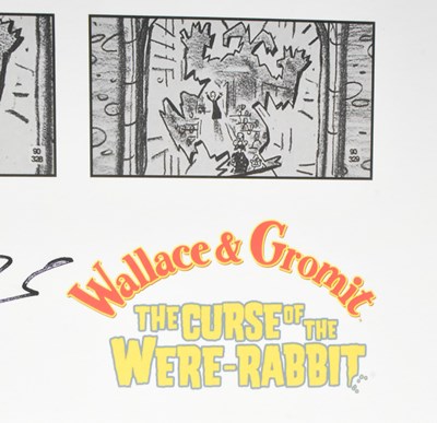 Lot 92 - WALLACE & GROMIT CURSE OF THE WERE-RABBIT - SIGNED PRINT