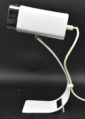 Lot 534 - PROVA, MADE IN ITALY - MID CENTURY CHROME & WHITE METAL DESK LAMP
