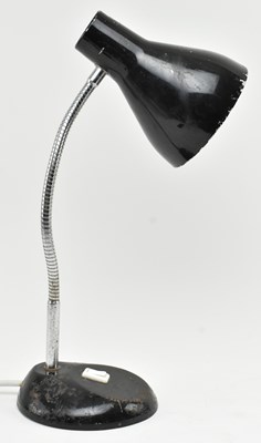 Lot 547 - HERBERT TERRY & SONS, LTD - MID CENTURY BLACK GOOSENECK DESK LAMP