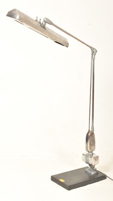 Lot 298 - LARGE 20TH CENTURY ARTICULATED MACHINIST INDUSTRIAL FLOOR LAMP