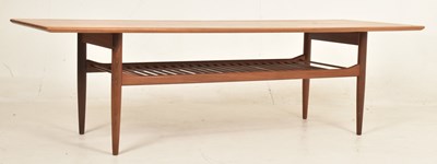 Lot 80 - DANISH MODERN DESIGN - MID CENTURY TEAK LONG JOHN LOW OCCASIONAL TABLE