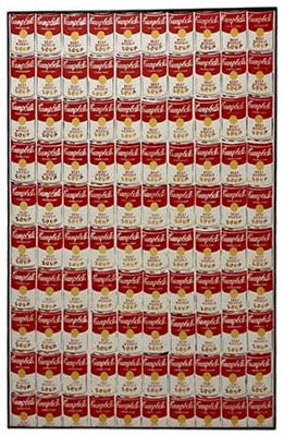 Lot 62 - JOHN LEWIS - CONTEMPORARY POP ART STYLE ANDY WARHOL'S CAMPBELL'S SOUP POSTER