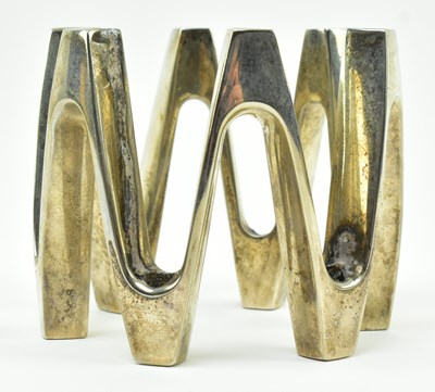 Lot 32 - DANSK DESIGN - MID CENTURY SILVER PLATED CANDLESTICK HOLDER