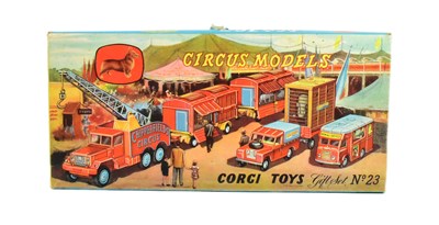 Lot 159 - DIECAST - VINTAGE CORGI TOYS DIECAST GIFT SET NO 23 - CHIPPERFIELDS CIRCUS