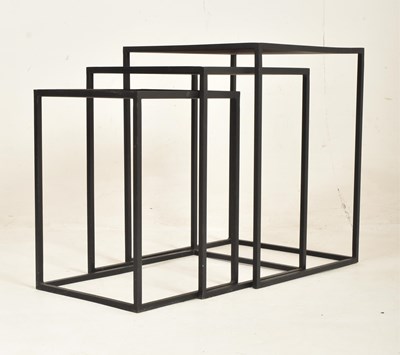 Lot 552 - SET OF BRITISH MODERN DESIGN METAL NESTING TABLES
