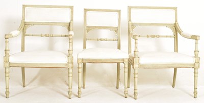 Lot 576 - SET OF FRENCH LOUIS XVI STYLE CHAIRS