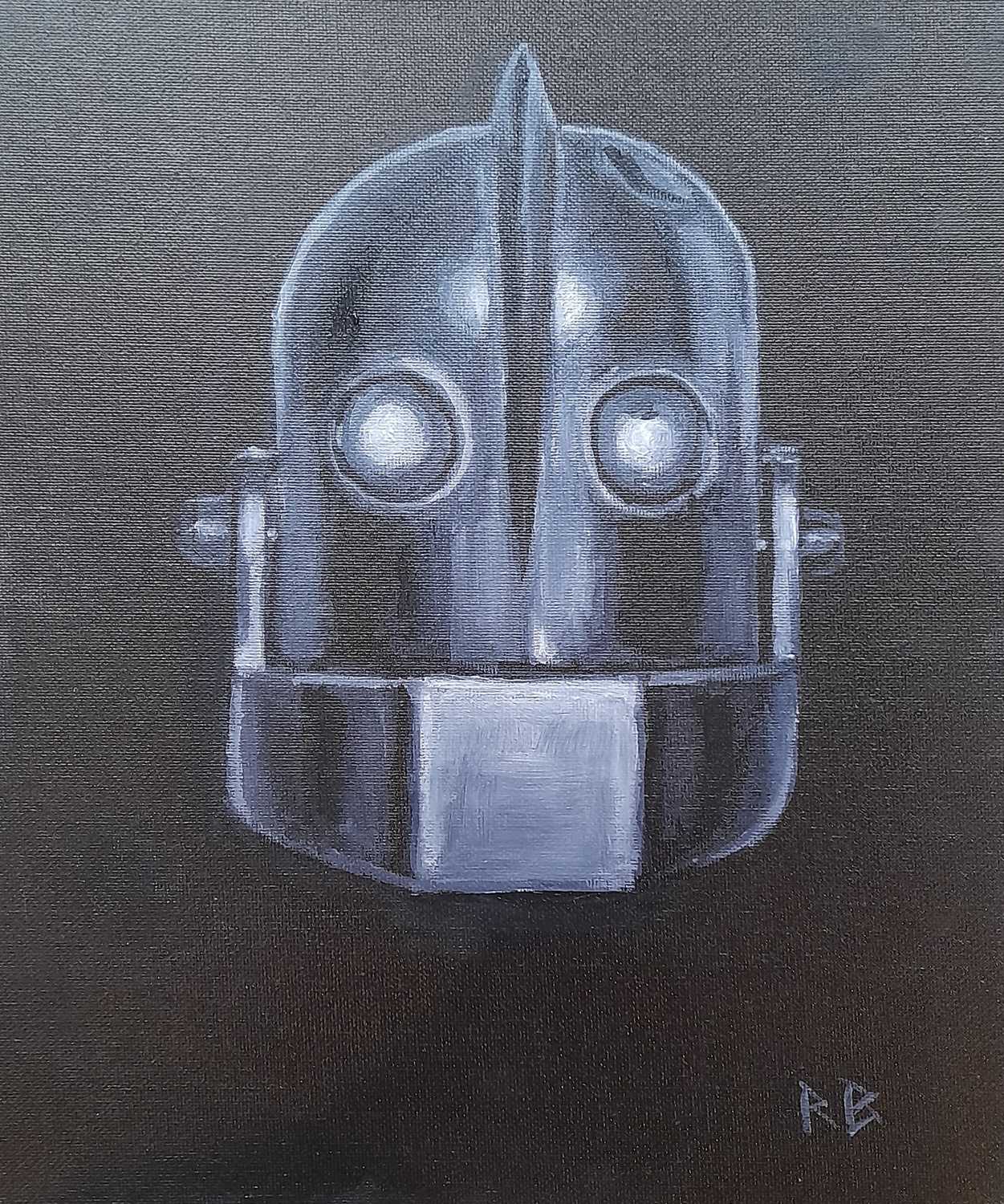Lot 590 - THE IRON GIANT - ORIGINAL PAINTING BY RICHARD BAZLEY
