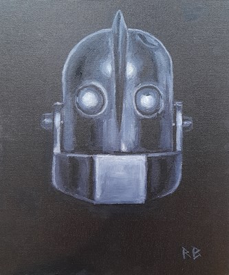 Lot 590 - THE IRON GIANT - ORIGINAL PAINTING BY RICHARD BAZLEY