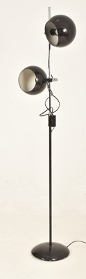 Lot 583 - MID CENTURY FLOOR STANDING LAMP WITH TWIN CUP SHADES