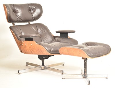 Lot 470 - CHARLES & RAY EAMES 670 & 671 LOUNGE CHAIR & OTTOMAN