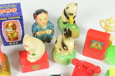 Lot 454 - COLLECTION OF VINTAGE NOVELTY PENCIL SHARPENERS