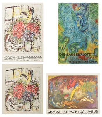 Lot 132 - MARC CHAGALL - FOUR OFFSET LITHOGRAPH POSTER PRINTS