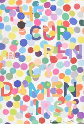 Lot 30 - DAMIEN HIRST - CURRENCY - 2022 SIGNED ORIGINAL EXHIBITION POSTER