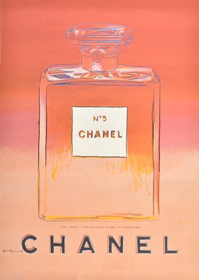 Lot 190 - ANDY WARHOL - 1997 CHANEL NO. 5 LITHOGRAPH POSTER