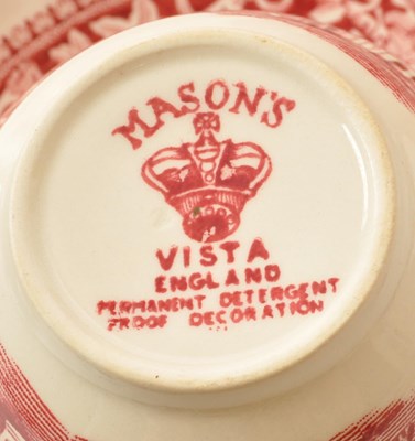 Lot 3 - COLLECTION OF MASONS ENGLISH IRONSTONE VISTA DINNER SERVICE