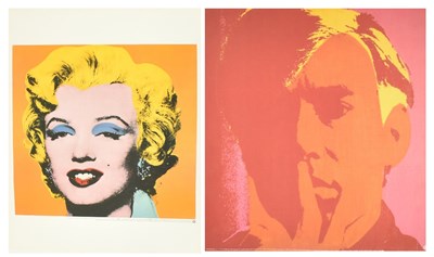 Lot 38 - ANDY WARHOL - TWO OFFSET LITHOGRAPH POP ART POSTERS