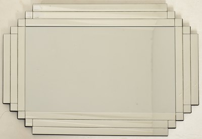 Lot 569 - CONTEMPORARY ART DECO STYLE HANGING MIRROR