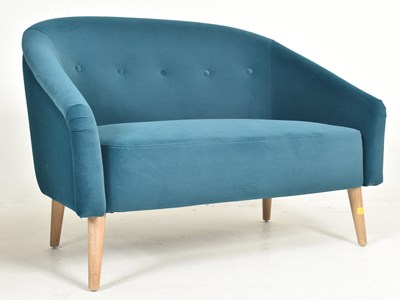 Lot 573 - CONTEMPORARY DESIGN TWO SEATER SOFA