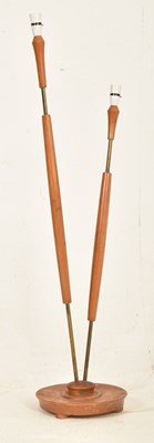 Lot 27 - VINTAGE 1960S TEAK DANISH DESIGN TWIN ARM STANDING LAMP