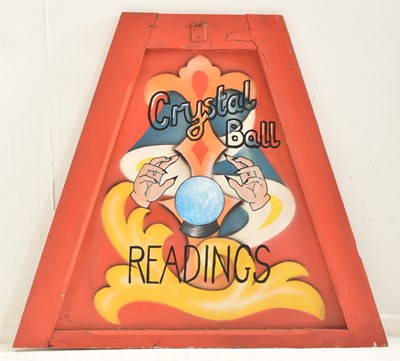 Lot 69 - 20TH CENTURY FAIRGROUND CRYSTAL BALL PANEL