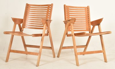 Lot 79 - NIKO KRALJ - REX CHAIR - PAIR OF RETRO 20TH CENTURY FOLDING CHAIRS