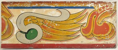 Lot 352 - FRED FOWLE - 20TH CENTURY HAND PAINTED DODGEM PANEL