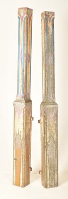 Lot 177 - FRED FOWLE - PAIR OF 20TH CENTURY FAIRGROUND UPRIGHTS