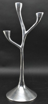 Lot 242 - A LATE 20TH CENTURY GERMAN CHROME CANDLE STICK