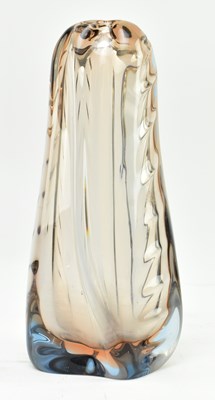 Lot 108 - JAN BERANEK FOR SKDLOVICE - TALL CZECH 1960S GLASS VASE