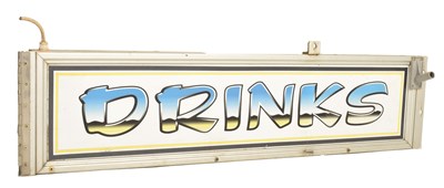 Lot 536 - FOOD STALL LIGHT BOX SIGN READING DRINKS