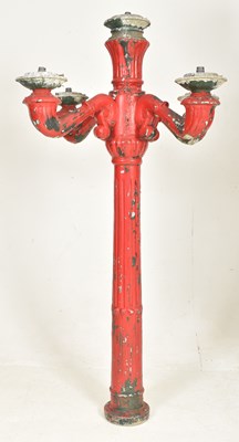 Lot 176 - LARGE 20TH CENTURY EXTERIOR CANDELABRA LIGHT POST