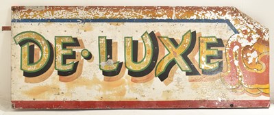 Lot 135 - DE. LUXE - LARGE 20TH CENTURY FAIRGROUND SIGN
