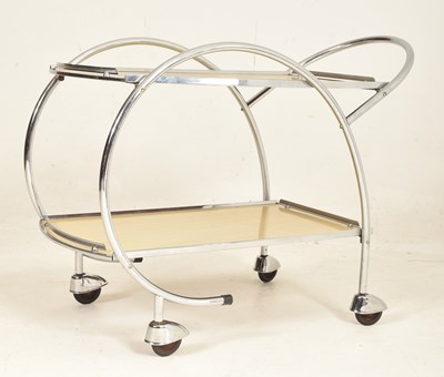 Lot 29 - RANLEIGH - MID CENTURY CHROMED FRAMED DRINKS TROLLEY