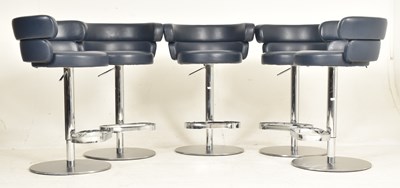 Lot 480 - ARRMET - DAM STOOL - FIVE ITALIAN CONTEMPORARY DINING SWIVELL STOOLS