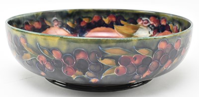 Lot 265 - WILLIAM MOORCROFT - POMEGRANATE DESIGN - SIGNED CERAMIC BOWL