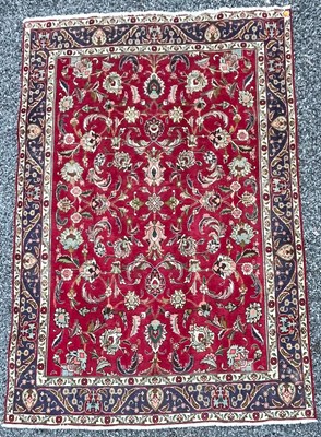 Lot 209 - LARGE 20TH CENTURY PERSIAN ISLAMIC TABRIZ FLOOR CARPET RUG