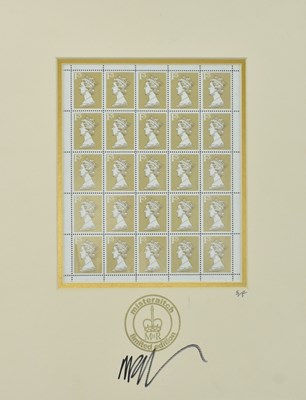 Lot 119 - MISTERAITCH - ORIGINAL SIGNED LIMITED EDITION STAMP SHEET