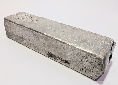 Lot 10 - DUTCH (V.O.C.) SILVER INGOT BAR SALVAGE ROOSWIJK CARGO CIRCA 1739