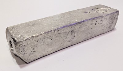 Lot 10 - DUTCH (V.O.C.) SILVER INGOT BAR SALVAGE ROOSWIJK CARGO CIRCA 1739