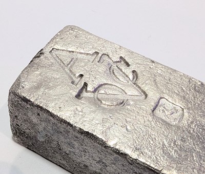 Lot 10 - DUTCH (V.O.C.) SILVER INGOT BAR SALVAGE ROOSWIJK CARGO CIRCA 1739